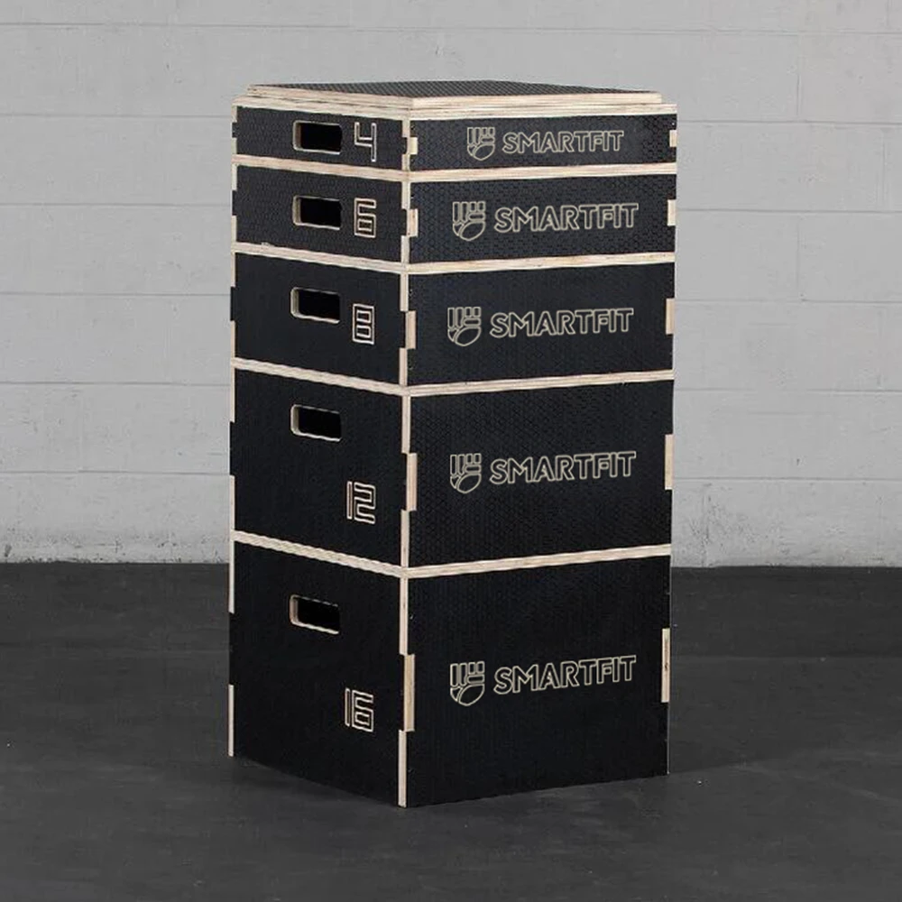 Stackable Wood Plyo Box PY010