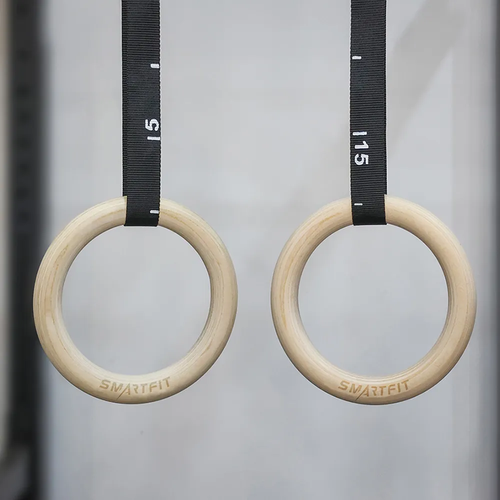 Wooden Gym Rings AB023