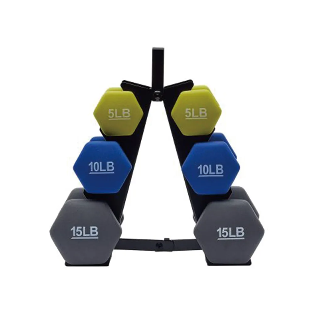 60LB Free Hand Weight Set with Rack DBN022