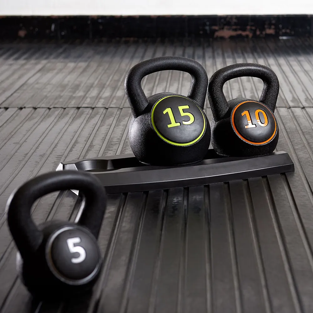 3pcs Kettlebell Weight Set With Stand KB013