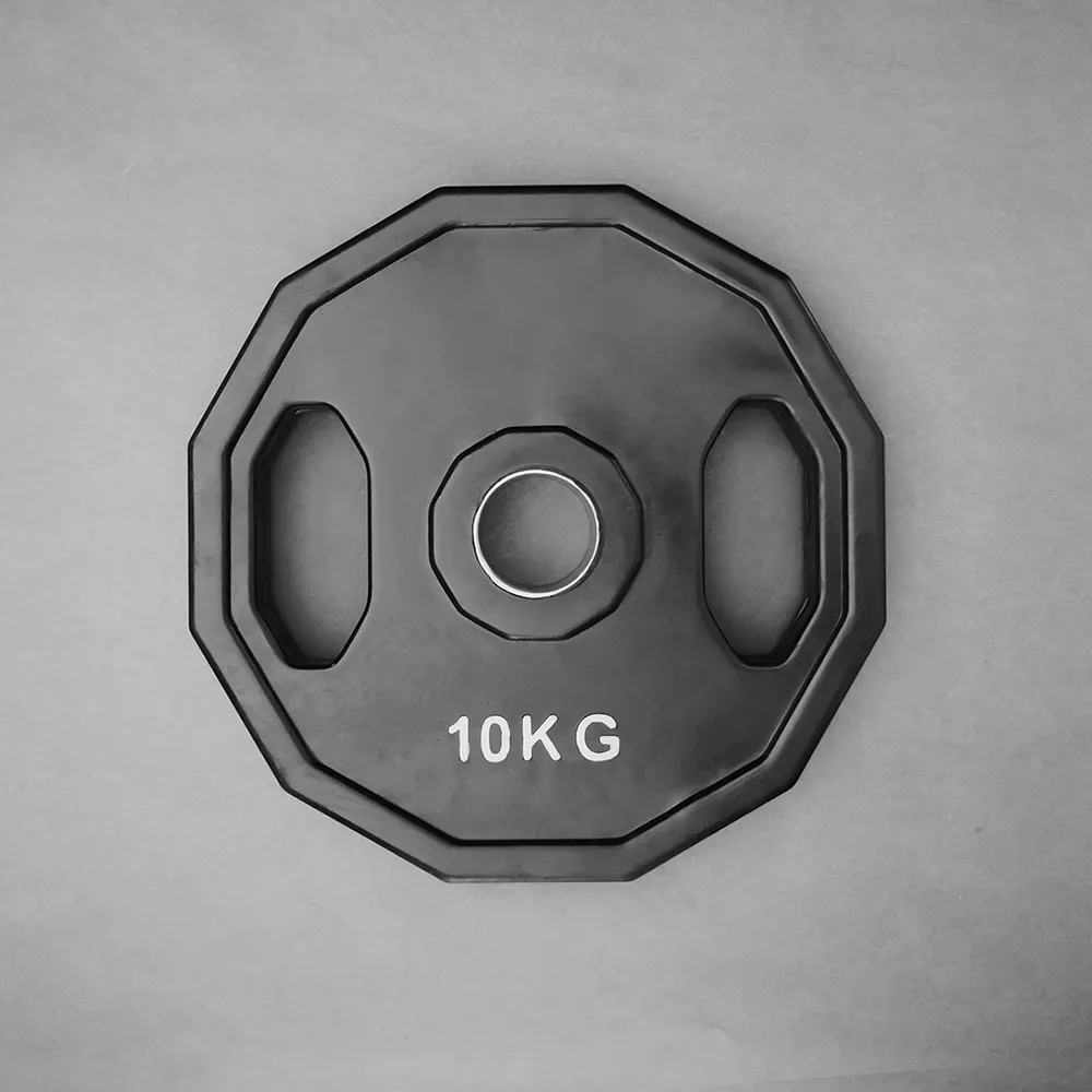 12 Sided Black Olympic Rubber Plates RCP1002 12 Sided Black Olympic Rubber Plates RCP1002