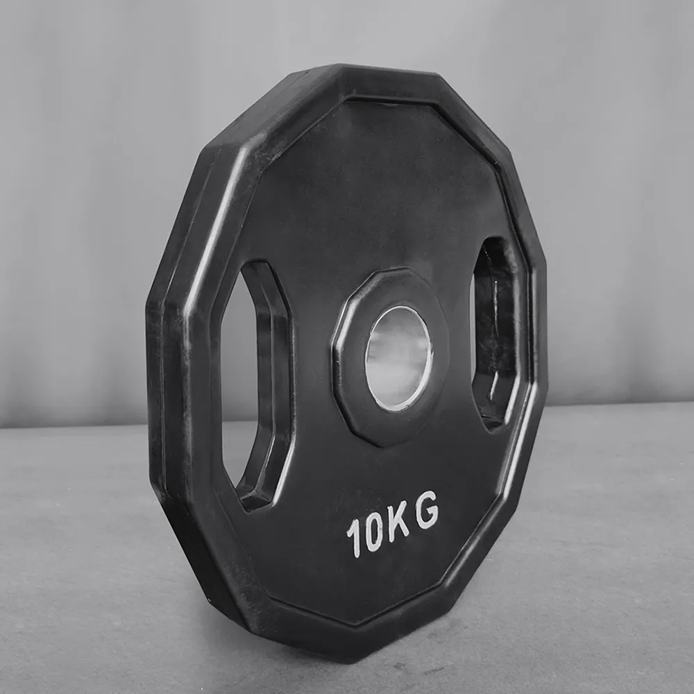 12 Sided Black Olympic Rubber Plates RCP1002 12 Sided Black Olympic Rubber Plates RCP1002