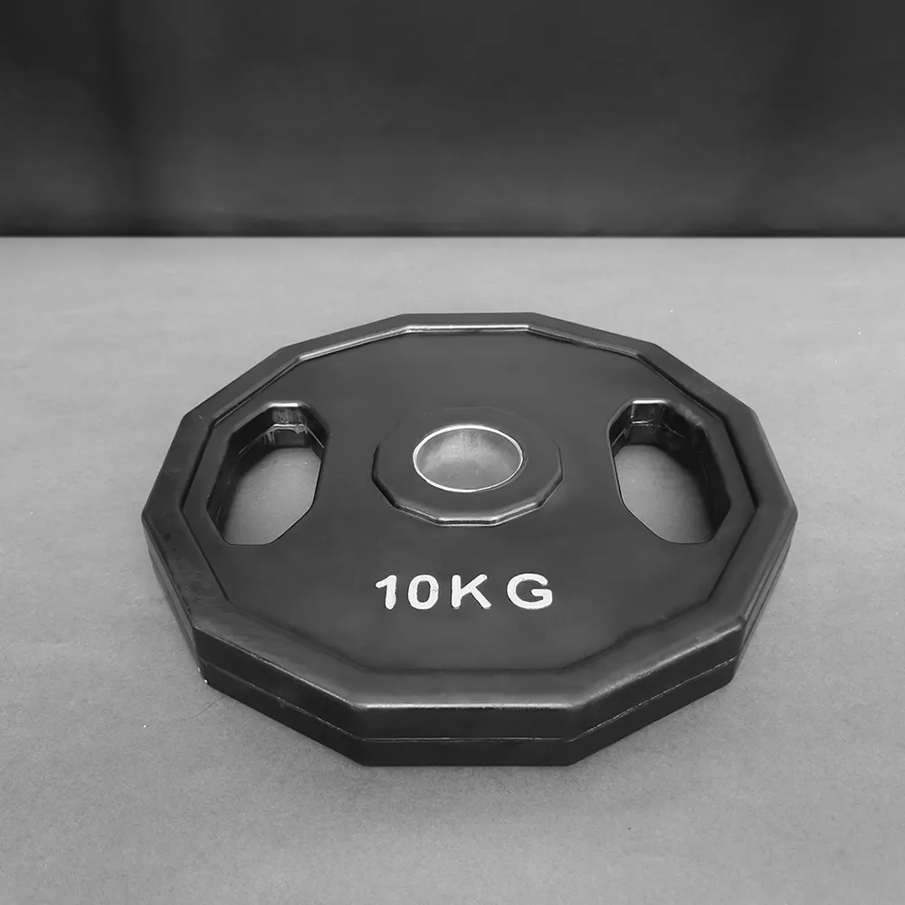 12 Sided Black Olympic Rubber Plates RCP1002 12 Sided Black Olympic Rubber Plates RCP1002