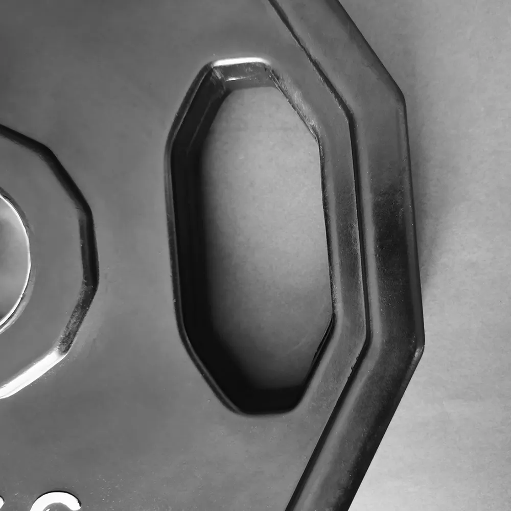 12 Sided Black Olympic Rubber Plates RCP1002 12 Sided Black Olympic Rubber Plates RCP1002